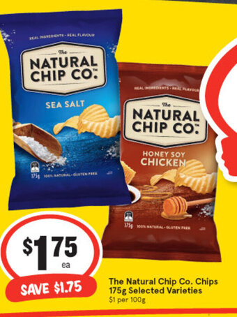 IGA The Natural Chip Co. Chips 175g offer