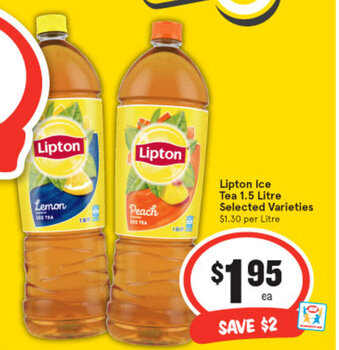 IGA Lipton Ice Tea 1.5 Litre offer