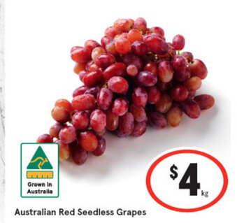IGA Australian Red Seedless Grapes offer