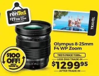 Teds Cameras Olympus 8-25mm F4 WP Zoom offer