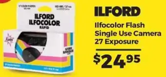 Teds Cameras ILFORD Ilfocolor Flash Single Use Camera 27 Exposure offer