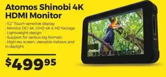 Teds Cameras Atomos Shinobi 4K HDMI Monitor offer