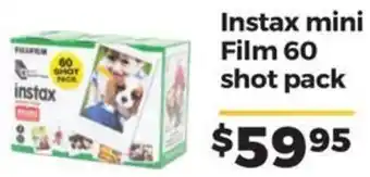 Teds Cameras Instax mini Film 60 shot pack offer