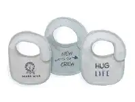 Baby Bunting Bilbi Slogan Bib - Mane Man - 3 Pack offer