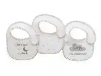 Bilbi Slogan Bib - Love You To Moon The Moon And Back -3 Pack