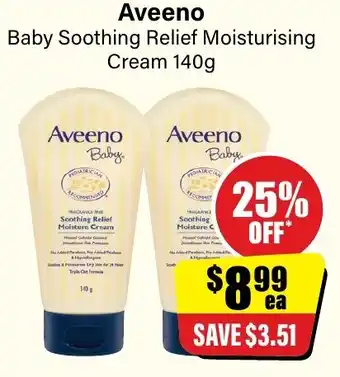 Aveeno Baby Soothing Relief Moisturising Cream 140g