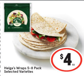 IGA Helga's Wraps 5-8 Pack offer