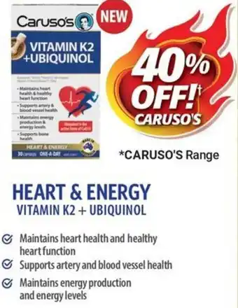 Cincotta Chemist VITAMIN K2 +UBIQUINOL offer