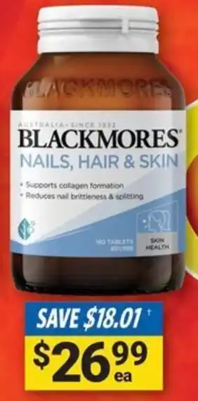Cincotta Chemist BLACKMORES NAILS, HAIR & SKIN offer