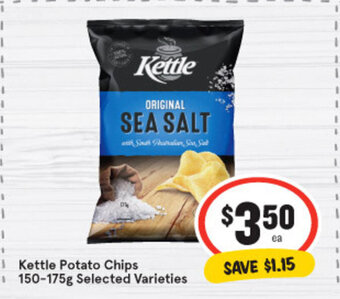 IGA Kettle Potato Chips 150-175g offer
