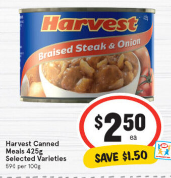 IGA Harvest Canned Meals 425g offer