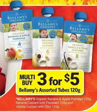 Bellamy's Assorted Tubes 120g