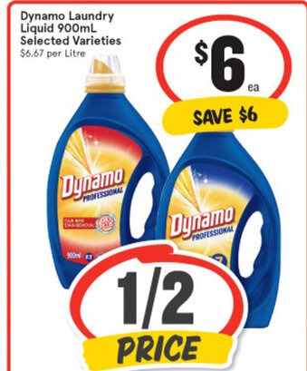 IGA Dynamo Laundry Liquid 900ml offer