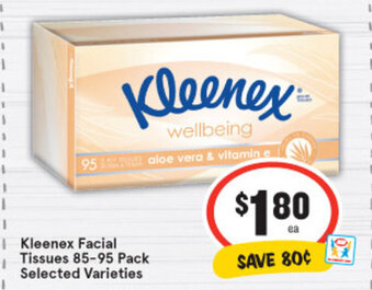 Kleenex Facial Tissues 85-95 Pack
