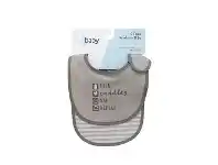 Baby Bunting 4Baby Newborn Slogan Bib - Milk. Cuddles. Nap. Repeat - 2 Pack offer