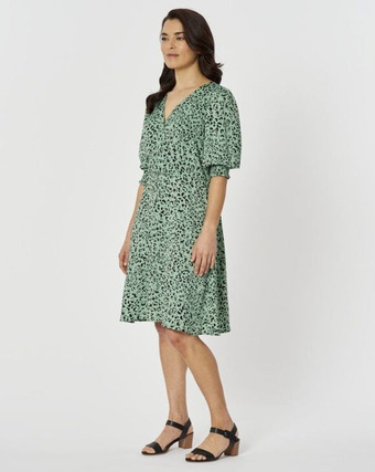 Harris Scarfe Khoko smart wrap shirred dress offer