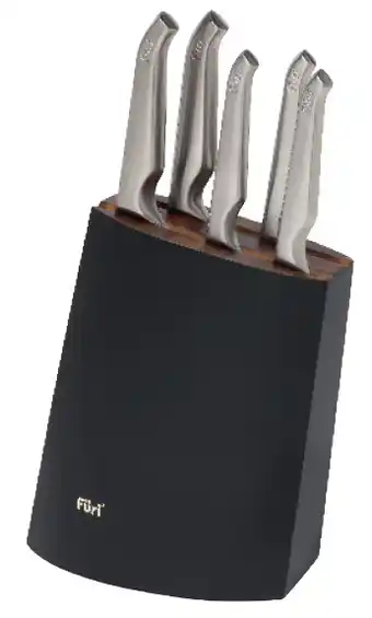 Harris Scarfe Furi 6pc angular knife block offer