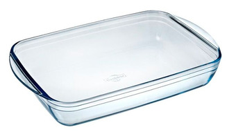 O'cuisine glass ovenware 4.5l rectangle roaster