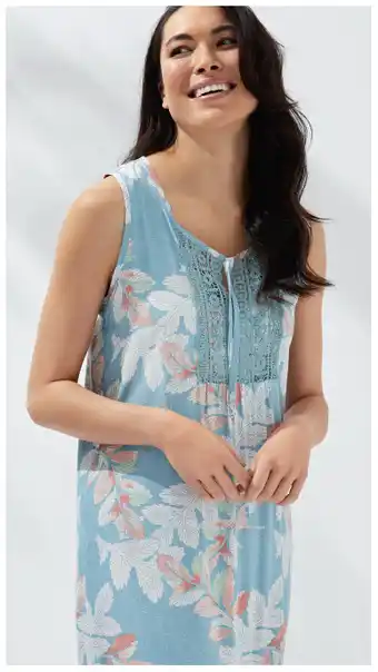 Harris Scarfe Sash & rose woven broderie trim nightie offer