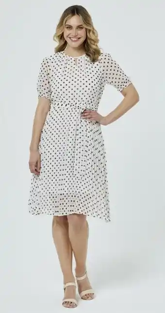 Harris Scarfe Stella spot midi dress offer