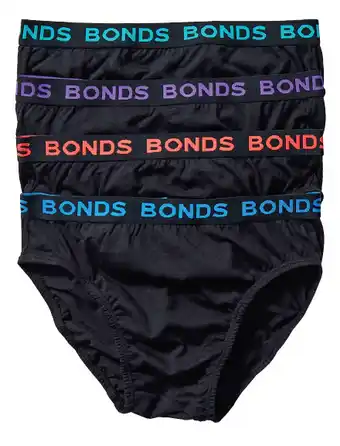 Harris Scarfe Bonds 4pk hipster briefs offer