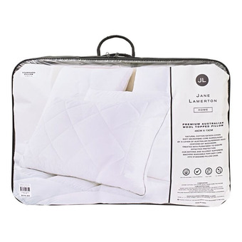 Harris Scarfe Jane lamerton wool topped pillow offer