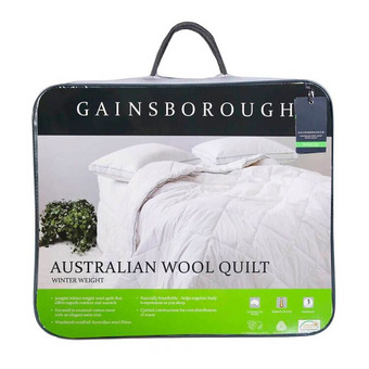 Harris Scarfe Gainsborough 500gsm australian washable wool quilt qb offer