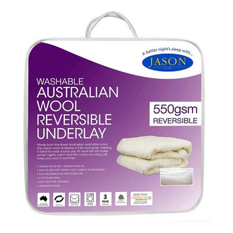 Harris Scarfe Jason 550gsm australian wool underlay qb offer