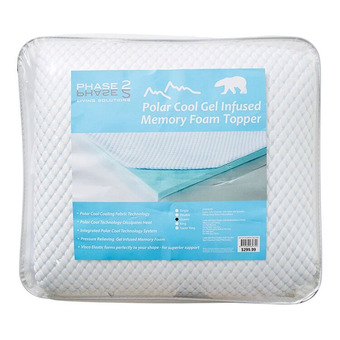 Phase 2 polar cool memory foam topper qb