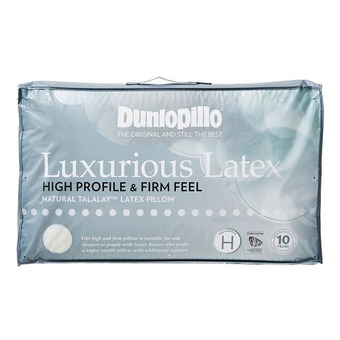Harris Scarfe Dunlopillo luxurious latex pillow high profile & firm feel offer