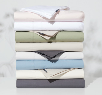 Harris Scarfe Linen house 300 thread count cotton percale sheet set qb offer