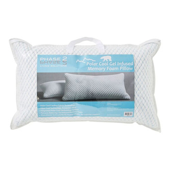 Phase 2 polar cool shredded memory foam pillow