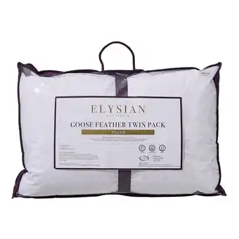 Harris Scarfe Elysian 2pk goose feather pillow offer