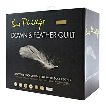 Harris Scarfe Bas phillips 70% duck down & 30% feather quilt qb offer