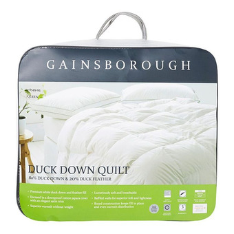 Harris Scarfe Gainsborough 80% duck down & 20% feather quilt qb offer