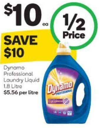 Woolworths Dynamo Professional Laundry Liquid 1.8L offer