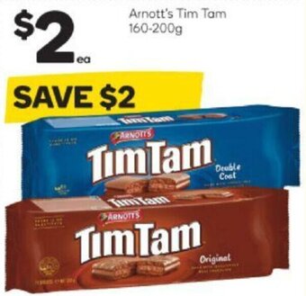Woolworths Arnott's Tim Tam 160-200g offer