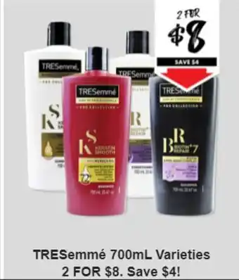 Tresemme 700ml Varieties