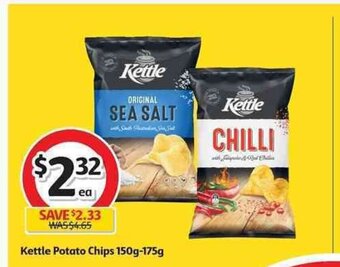 Coles Kettle Potato Chips 150g - 175g offer