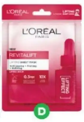 L'Oreal Revitalift Lifting Sheet Mask