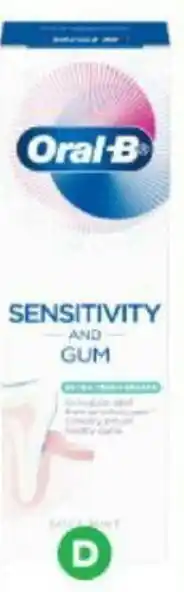 Woolworths Oral-B Sensivity & Gum Care Toothpaste 90g offer