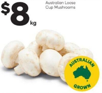 Woolworths Australian Loose Cup Mushrooms offer