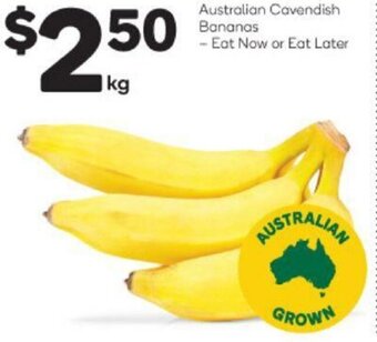 Woolworths Australian Cavendish Bananas offer