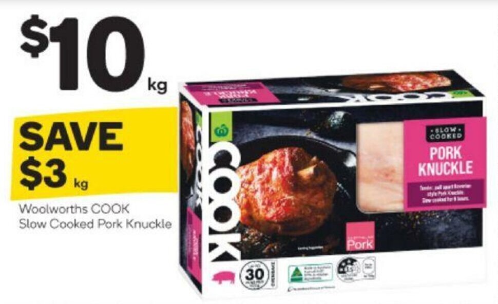 Woolworths Cook Slow Cooked Pork Knuckle offer at Woolworths