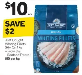 Just Caught Whiting Fillets Skin On 1kg