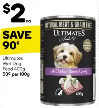 Woolworths Ultimates Wet Dog Food 400g offer