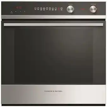 Betta Fisher & paykel 60cm black pyrolytic self cleaning oven - stainless steel offer