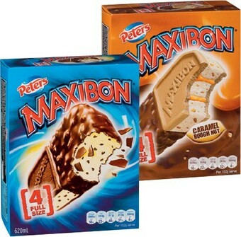 IGA Peters Maxibon 4 Pack Selected Varieties offer