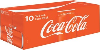 IGA Coca-Cola 10x375mL Selected Varieties offer