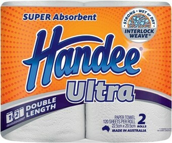 IGA Handee Ultra Original 4 Pack or Double Length Paper Towel 2 Pack offer